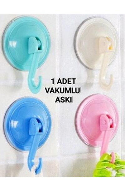 HZL HOME 1 Adet Vakumlu Askı, Dayanıklı Sağlam Tutuş Özellikli Ekstra Vakumlu Askı