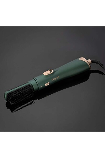 rebune 1200W Hair Styler and Dryer - Dark Green x Gold
