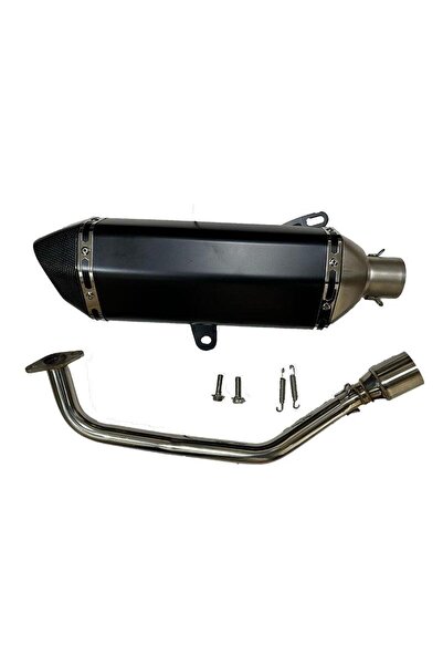 Genel Markalar Honda Pcx 2021 - 2025 Uyumlu Eksoz Sistem Kiti Siyah