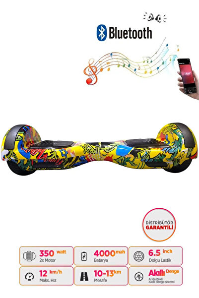 CityMate Hoverboard Elektrikli Kaykay Scooter Bluetooth Hoparlörlü 6.5 inch