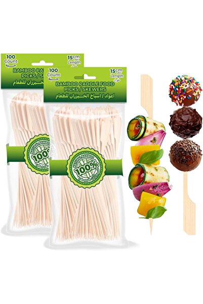 Pescador أعواد الفاكهة (مجداف طويل، 200 قطعة)