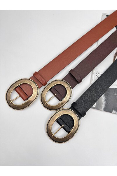 Mynoa Women's Belt with Antique Buckle, Jacket Belt, Trouser Belt.