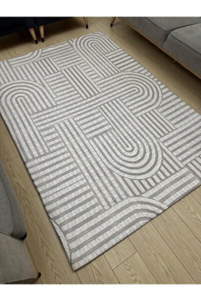 STILHOME Lastikli Mikro Polar Halı Örtüsü - Yıkanabilir - Kalın Kumaş - 4m²=160x230 cm, 6m²=200x300 cm