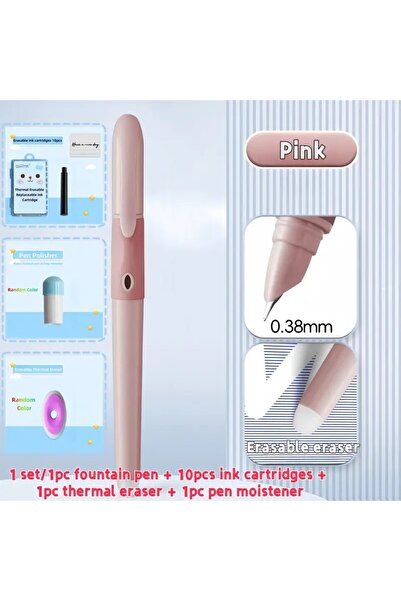 yiren Set Stilou cu radiera 10 rezerve termice si radiera mare