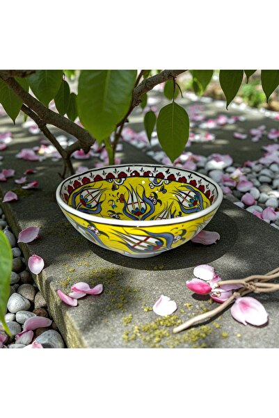 NidaSanatEvi Handmade Ceramic Bowl – 20 cm