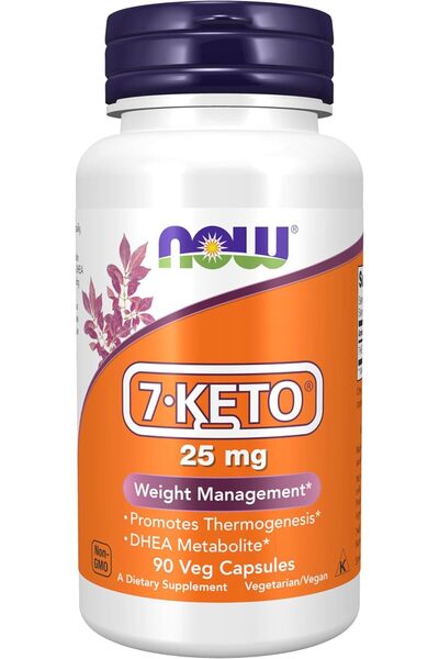 Now Foods Supplements, 7-Keto (DHEA Acetate-7-one) 25 mg, Weight Management*,...