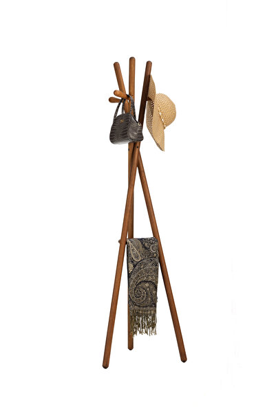 YULAMP HOME CONCEPT WOODEN CEVİZ AHŞAP TONET TONET AYAKLI ASKILIK