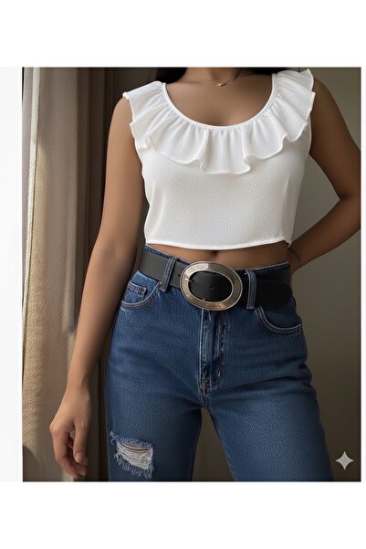 Mynoa Curea de damă cu cataramă antică, curea pentru jachetă, curea pentru pa...