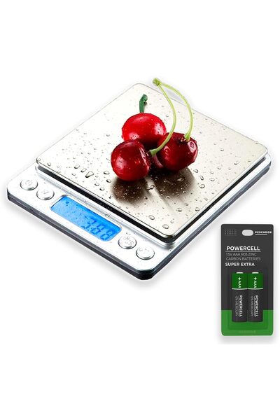 Pescador ميزان جيب رقمي 500 جرام × 0.01 جرام - ميزان جرام عالي الدقة
