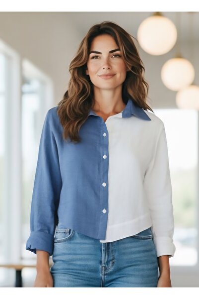 Milon Moda قميص قصير بلونين