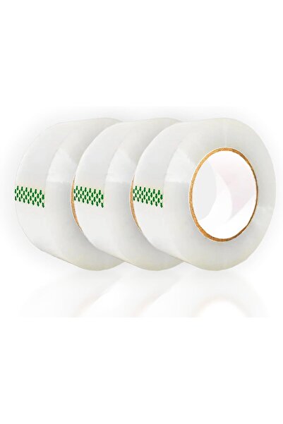 Pescador شريط تغليف شفاف، 48 مم (2 بوصة) × 200 ياردة، شديد التحمل (3 قطع)