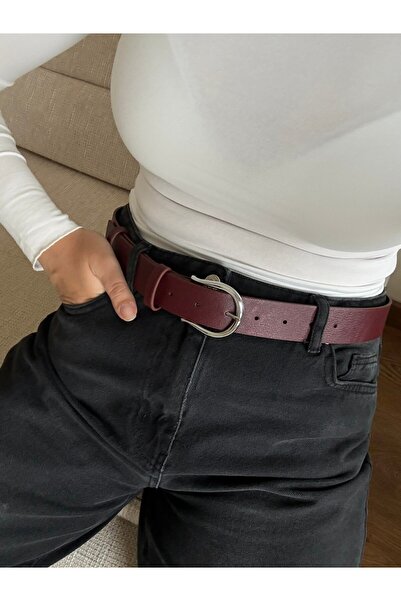 RoseandRoses حزام نسائي بإبزيم فضي اللون من رومين