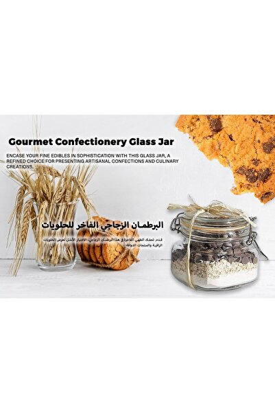 Pescador Airtight Glass Canister Set with Clip-Top Seal Lids, 500 ml, Set of 3