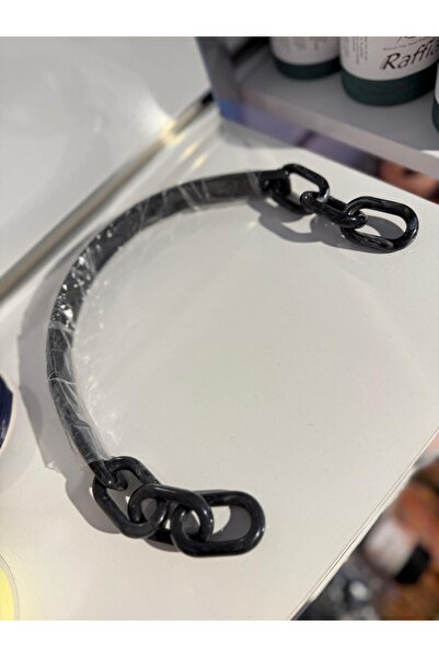 MODA Tutmalı akrilik çanta sapı siyah