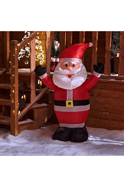 FEERIC LIGHTS & CHRISTMAS Moș Crăciun gonflabil pentru exterior, 120 cm, poliester, multicolor