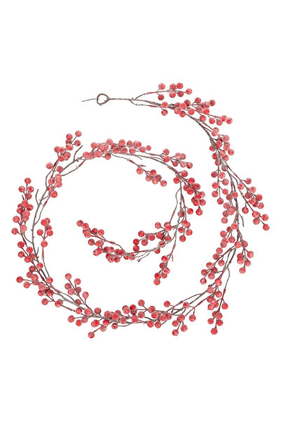 Fééric Lights and Christmas Ghirlandă decorativă cu fructe roșii, 190 cm, roșie