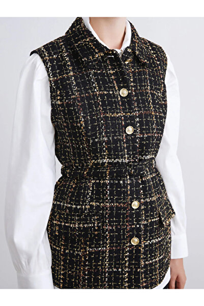 LC Waikiki Gömlek Yaka Kadın Tüvit Yelek