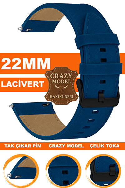 COBRA حزام ساعة من الجلد الطبيعي الأصلي متوافق مع ساعة ريدمي ووتش 5 أكتيف / ل...