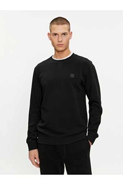 BOSS % 100 Pamuklu Regular Fit Bisiklet Yaka Sweat Erkek SWEAT 50509323 001
