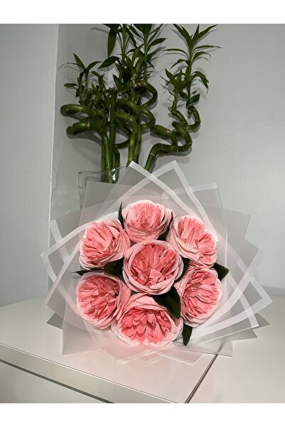 Yapay Çiçekci Şakayık Çiçeği Gül Buketi Yapay Çiçek Açmış Şakayık Sevgiliye G...