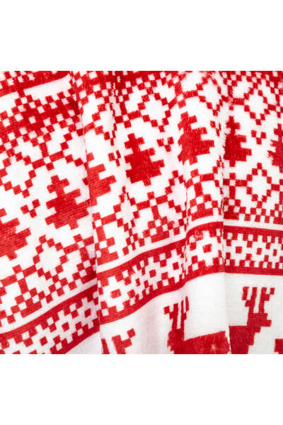 FEERIC LIGHTS & CHRISTMAS Sweatshirt for adults with Scandinavian Christmas design, oversized, 85x118 cm, red