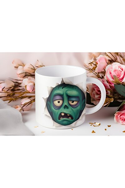 Beramussa كوب بتصميم وجه زومبي ثلاثي الأبعاد - كوب بتصميم مؤثر مخيف ومضحك - ب...