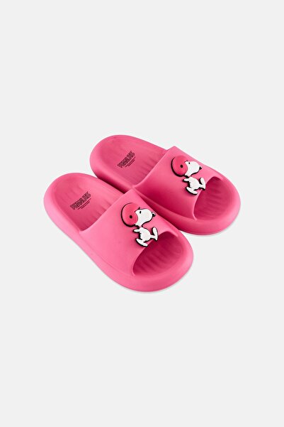 PEANUTS Kids Girl Slip On Slippers, Pink