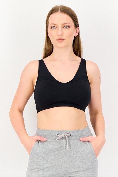 Under Armour Women Lightly Padded Training Sports Bra, Black