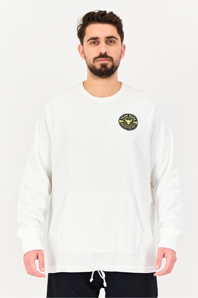 Under Armour Men Loose Fit Long Sleeve Outdoor Sweatshirt, White