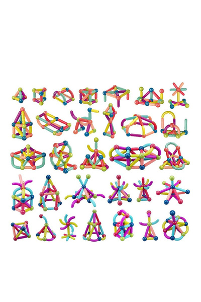 Generic 42-Piece Magnetic Building Stick Blocks 29x7x22cm