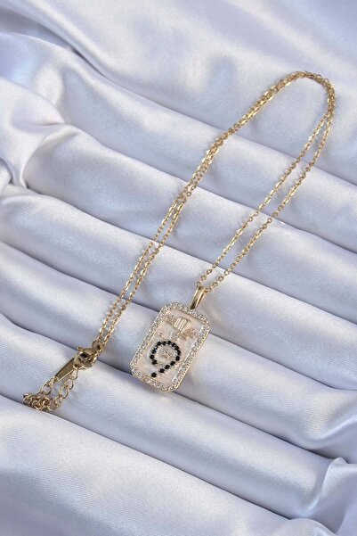 Skygo 316L Steel Chain Gold Color Zircon Stone Minimal Daisy Figured Tarot Necklace - Tj-Bko9223