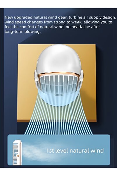 FAMİLY Desktop Portable USB Plug-in, Car-mounted Household Brushless Motor, Fan Oscillating Fan - White