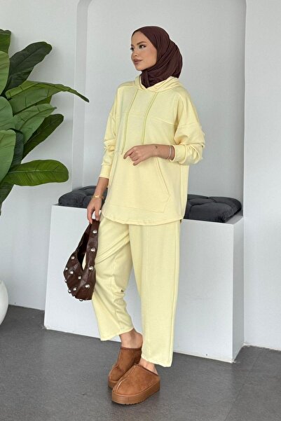 Hazamoda طقم سيلانيك مودال أصفر