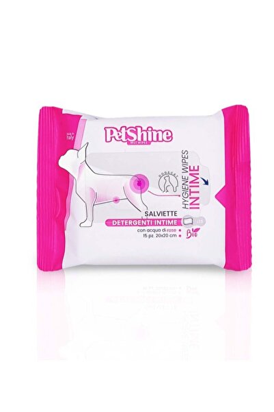 petshine مناديل مبللة من إنتايم للكلاب والقطط، 15 وحدة، 20 × 20 سم