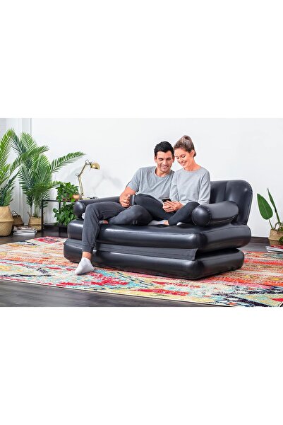 RADIOTRONICS 74" x 60" x 25" / 1.88m x 1.52m x 64cm Multi-Max 5-in-1 Air Couch with Sidewinder AC Air PumP