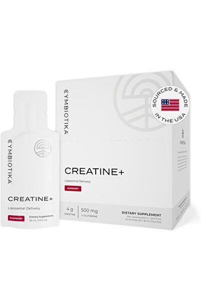 CYMBIOTIKA كرياتين+ مكمل غذائي بالكرياتين والجلوتامين، بنكهة التوت، أكياس 30 ...