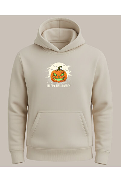 Ebiidesign Happy Halloween/Pumpkin Printed Sweatshirt
