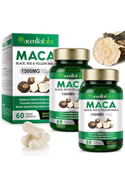 ALHENA Capsule de Maca Neagră - îmbunătățește vitalitatea și rezistența, susț...