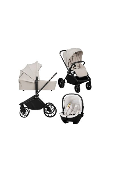 Lionelo Carucior 3 in 1, Lionelo, Mika Plus, Cu scoica auto Moxie Bej, Revers...
