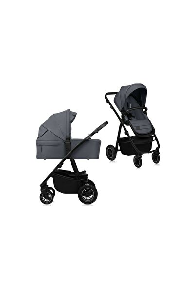Lionelo Carucior 2 in 1, Lionelo, Amber Plus, Cadru aluminiu, Cu landou intar...