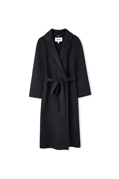 İpekyol Yün içerikli kuşaklı kaban