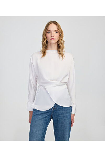 İpekyol Tie-Up Boat Neck Blouse