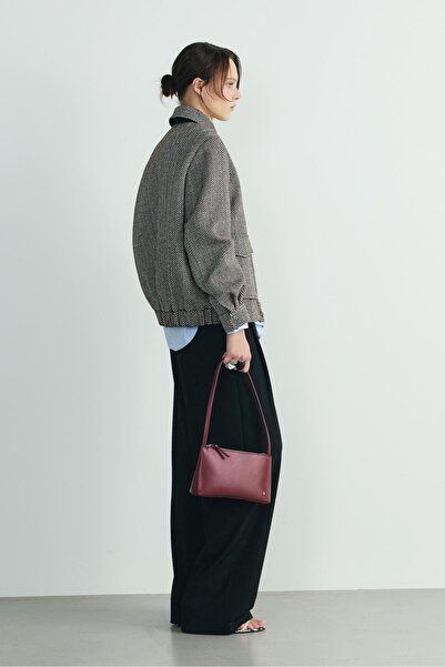 Suud Collection Bitter Brown Alder Cashmere Bomber Jacket