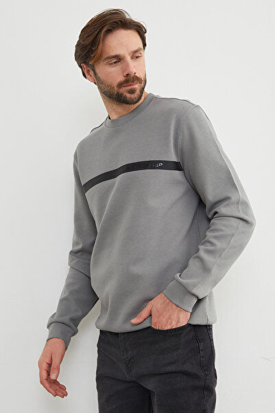 Fulla Moda Світшот з принтом «You`re Stronger» та велосипедним коміром