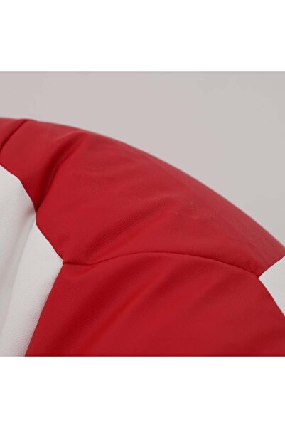 Danube Home Oxford XXL Bean Bag Chair - Football Pattern Red/White - Comfortable Foam Seating - 2 Year Warranty