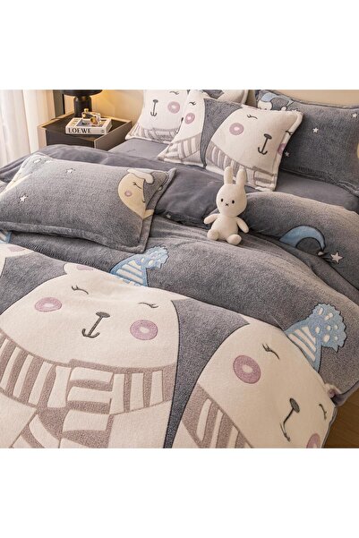 CHIRASO CHIRASO, COCOLINO Linen, ELASTIC Fitted Sheet compatible with 180, 160 and 140x200 Duvet Cover 2 Sides Pillowcase