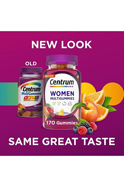 Centrum MultiGummies Gummy Multivitamin for Women - Assorted Fruit Flavor, 170 Count