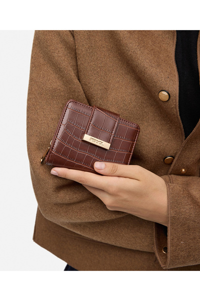 İpekyol Crocodile Skin Look Wallet