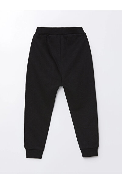 LC Waikiki Lcw Kids Black Elastic Waist Thick Basic Girls' Tracksuit Bottom