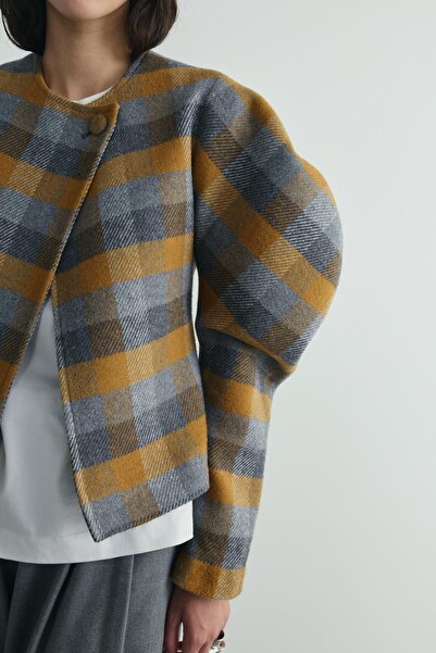 Suud Collection Mustard Diva Watermelon Sleeve Jacket